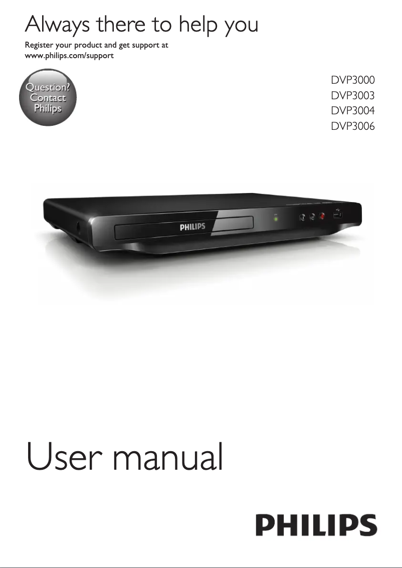 Imagen de la primera página del manual del dispositivo DVP3011K