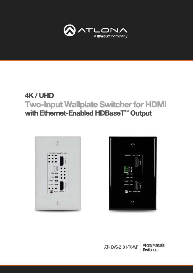 Imagen de la primera página del manual del dispositivo AT-HDVS-210H-TX-WP-KIT