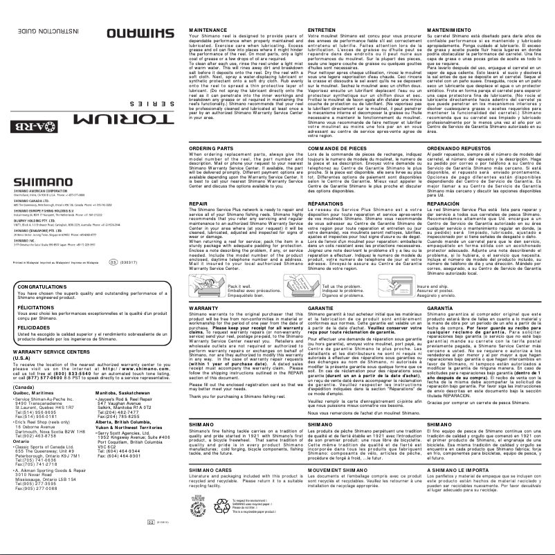 Imagen de la primera página del manual del dispositivo Torium 20