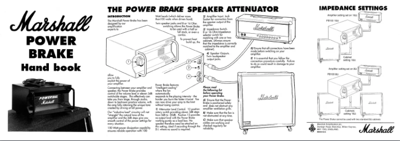 Página nº 1 - Manual de usuario Marshall Power Brake