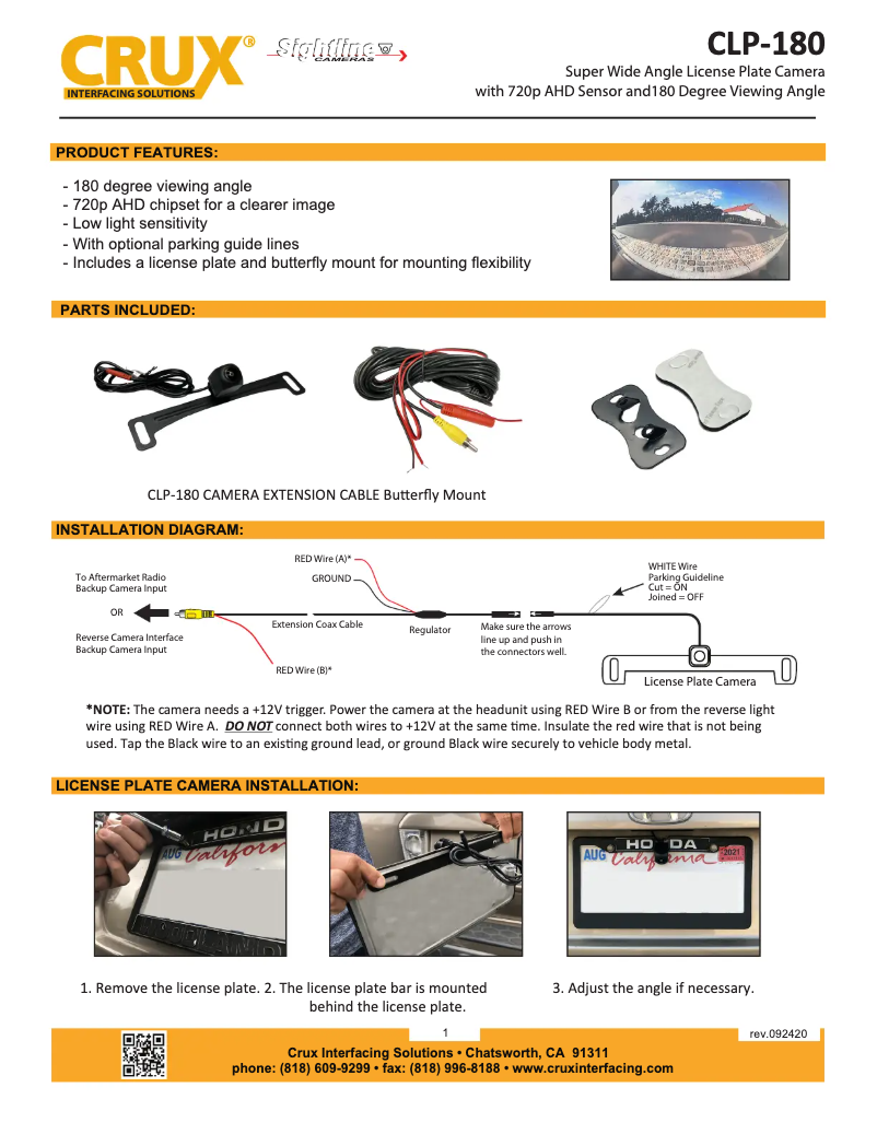 Página 1 del manual Manual de usuario CRUX CLP-180