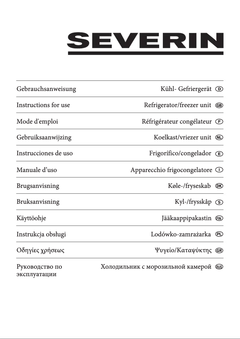 Página nº 1 - Manual de usuario Severin KS 9768