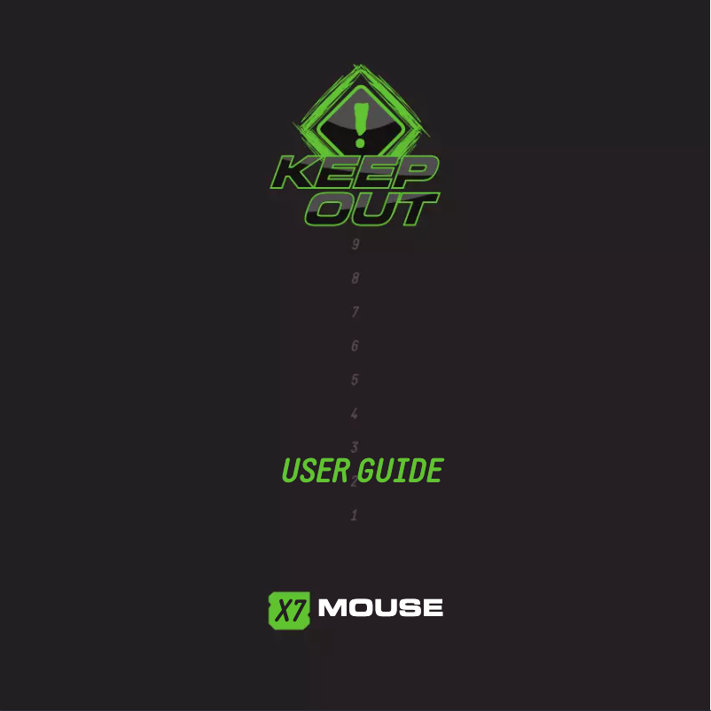 Imagen de la primera página del manual del dispositivo X7