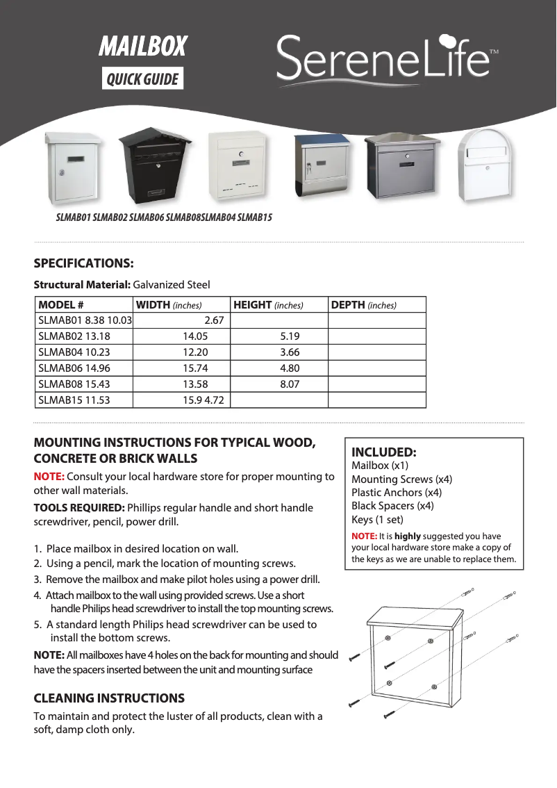 Imagen de la primera página del manual del dispositivo AZSLMAB06