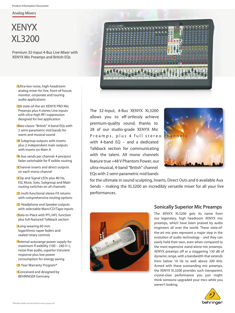 Imagen de la primera página del manual del dispositivo XL3200