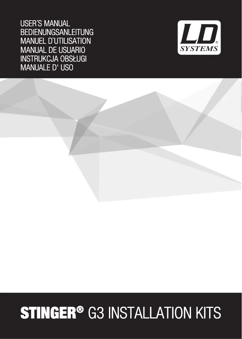 Página 1 del manual Manual de usuario LD Systems STINGER 8 A G3 WMB 1