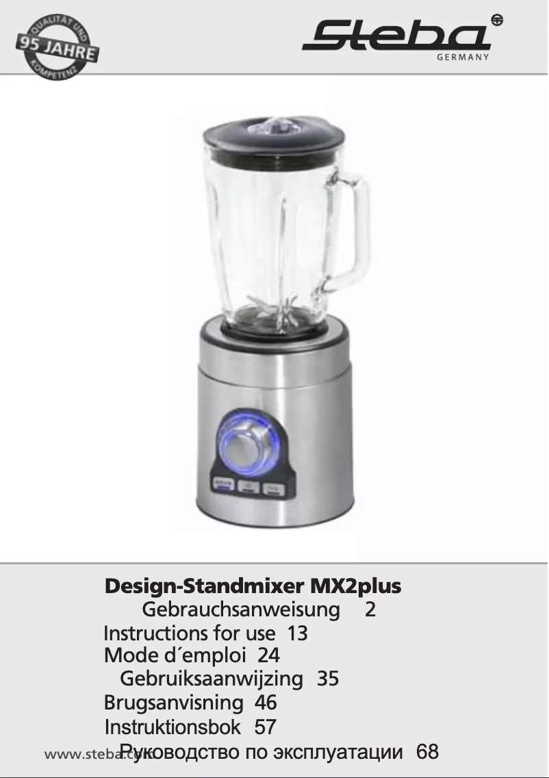 Página 1 del manual Manual de usuario Steba MX 2 Plus