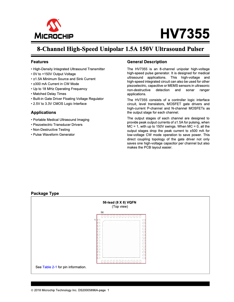 Imagen de la primera página del manual del dispositivo HV7355