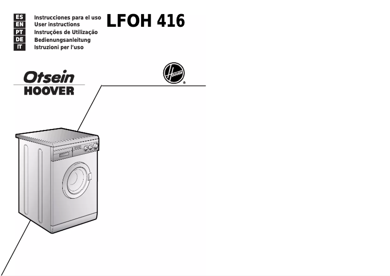 Página 1 del manual Manual de usuario Otsein-Hoover LB LFOH 416