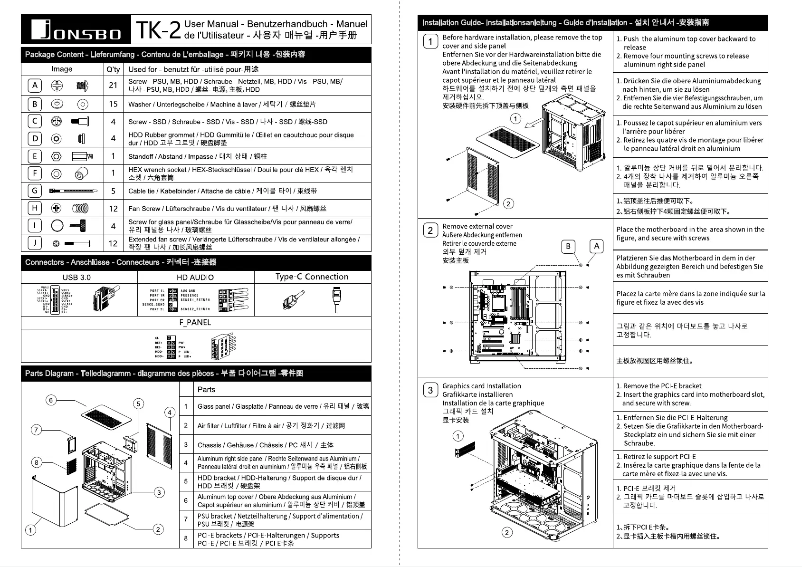 Página 1 del manual Manual de usuario Jonsbo TK-2