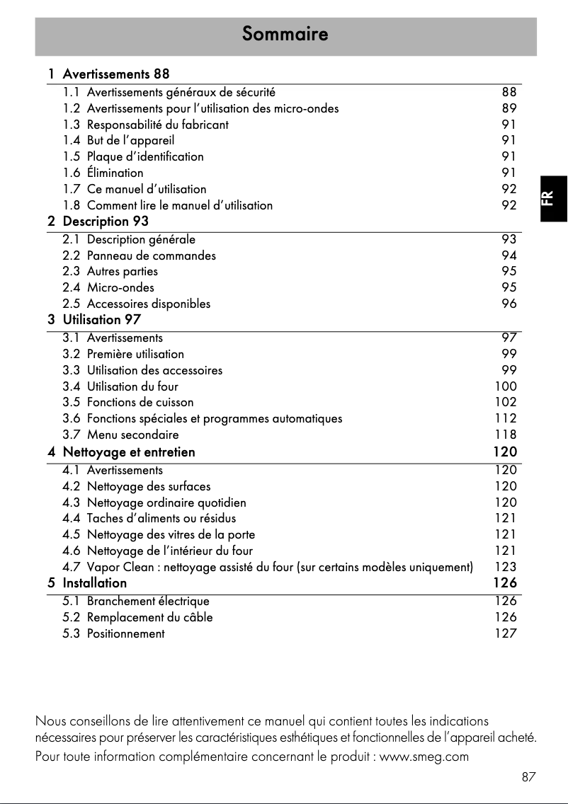 Imagen de la primera página del manual del dispositivo SF4390MCX