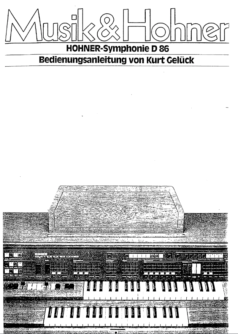 Imagen de la primera página del manual del dispositivo Symphonie D86