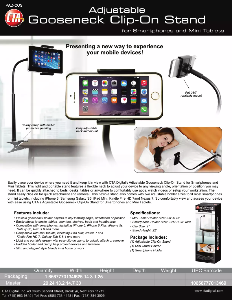 Imagen de la primera página del manual del dispositivo PAD-COS