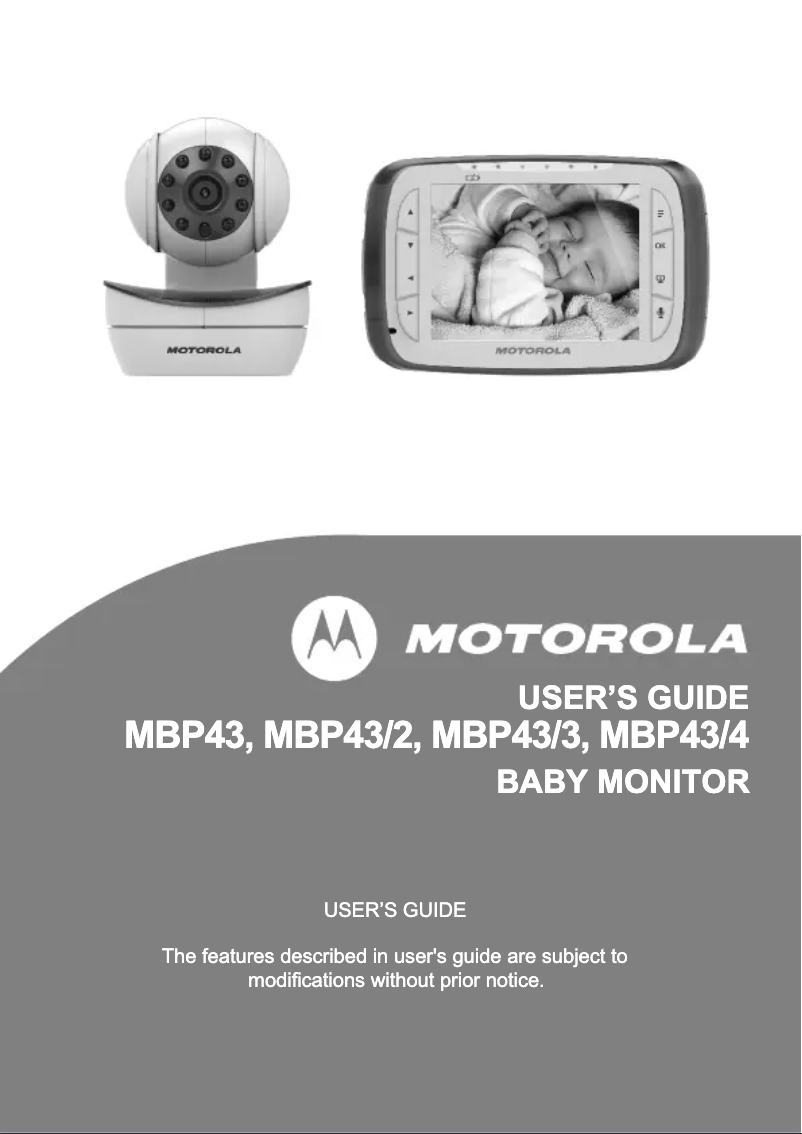 Página 1 del manual Manual de usuario Motorola MBP43