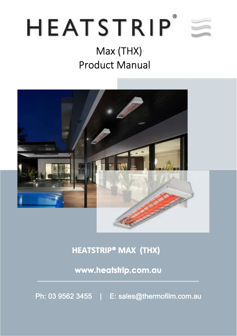 Imagen de la primera página del manual del dispositivo THX2400