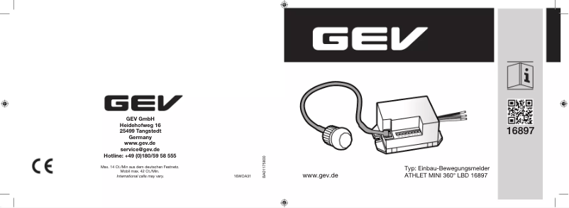 Imagen de la primera página del manual del dispositivo 16897