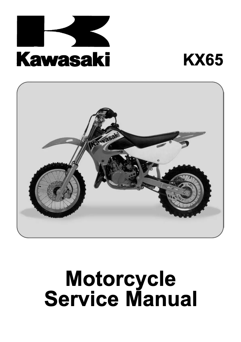 Página 1 del manual Manual de usuario Kawasaki KX65 (2010)