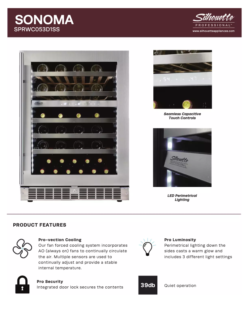Imagen de la primera página del manual del dispositivo SPRWC053D1SS