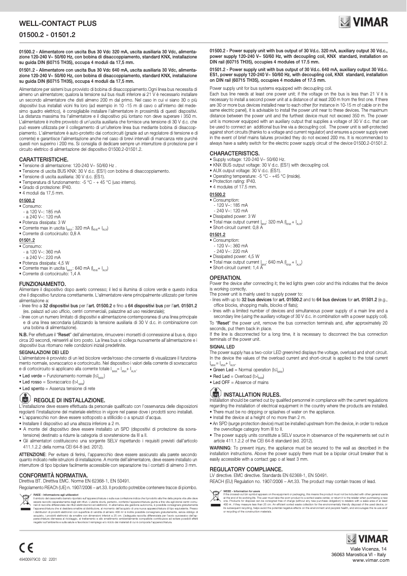 Imagen de la primera página del manual del dispositivo 01501.2