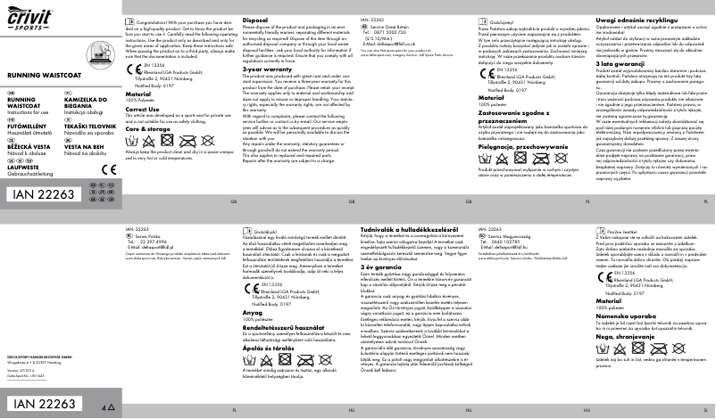 Imagen de la primera página del manual del dispositivo IAN 22263