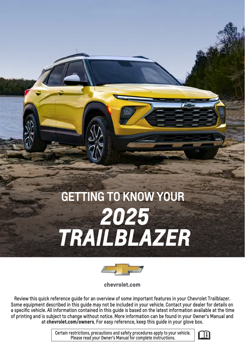 Imagen de la primera página del manual del dispositivo Trailblazer (2025)