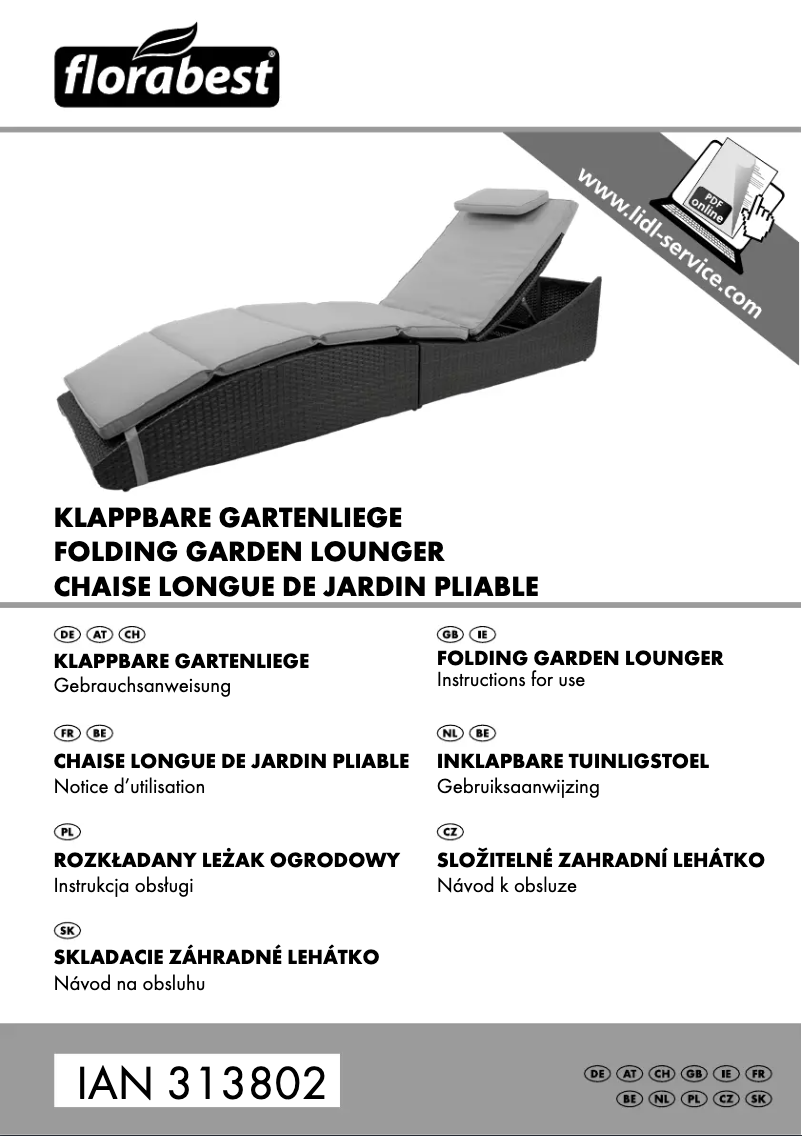 Imagen de la primera página del manual del dispositivo IAN 313802