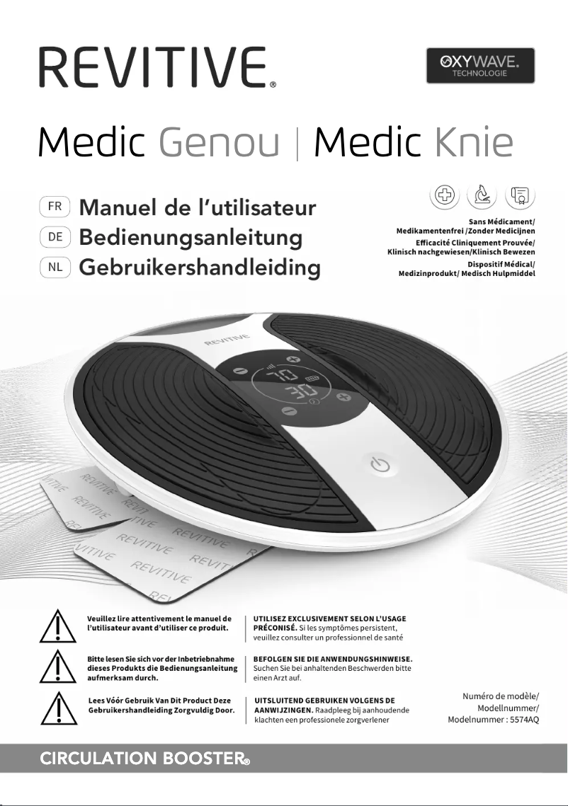 Imagen de la primera página del manual del dispositivo Medic Genou