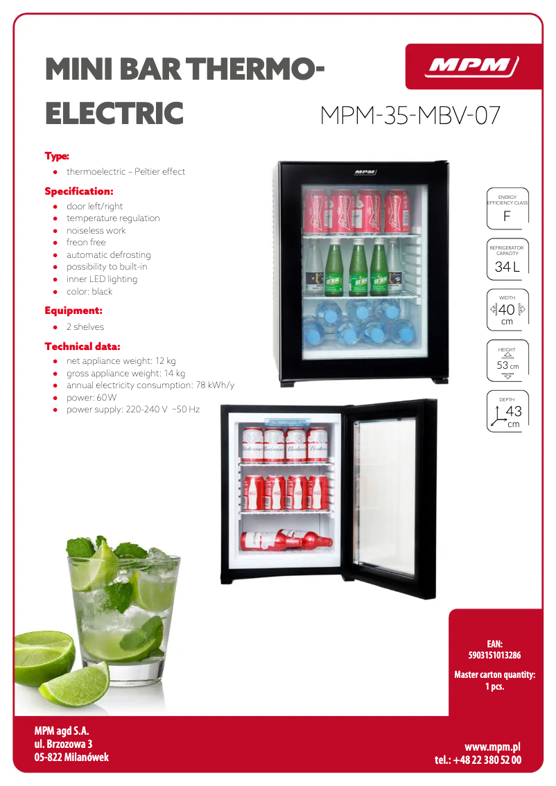 Imagen de la primera página del manual del dispositivo MPM-35-MBV-07