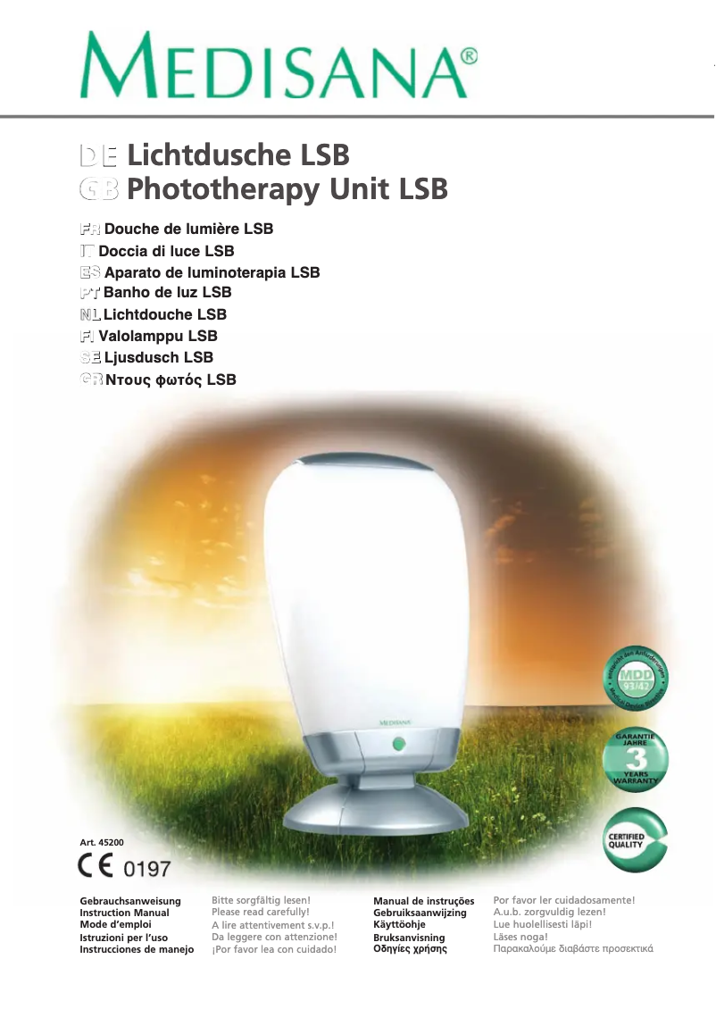 Imagen de la primera página del manual del dispositivo LSB