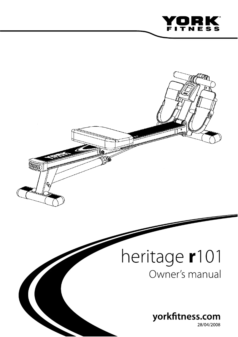 Página nº 1 - Manual de usuario York Fitness Heritage R101