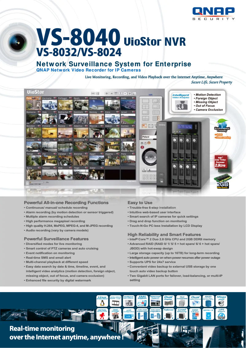 Página 1 del manual Manual de usuario QNAP VS-8040 VioStor NVR