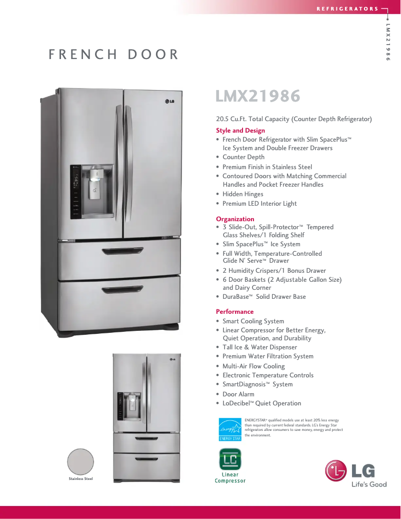 Imagen de la primera página del manual del dispositivo LMX21986ST