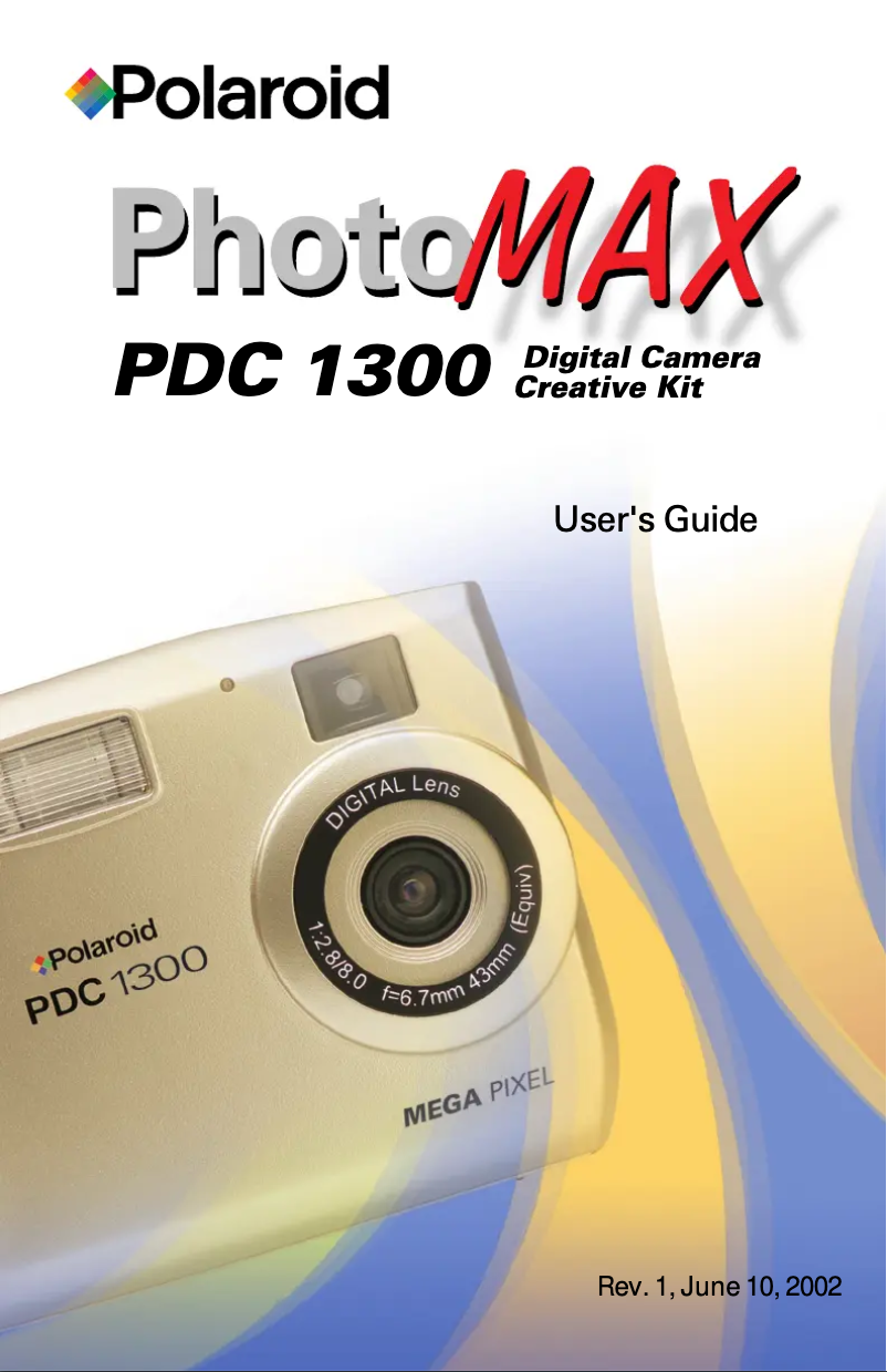 Página nº 1 - Manual de usuario Polaroid PhotoMax PDC 1300