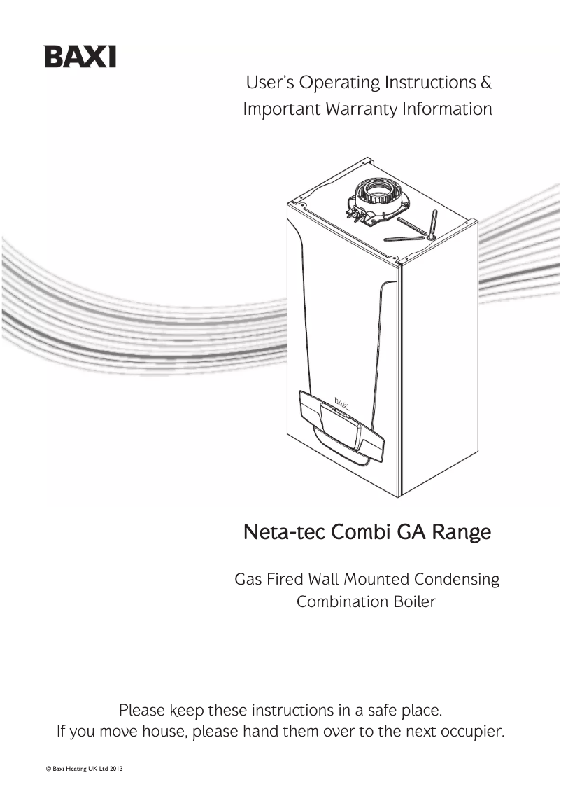 Página 1 del manual Manual de usuario Baxi Neta-tec Combi 28 GA
