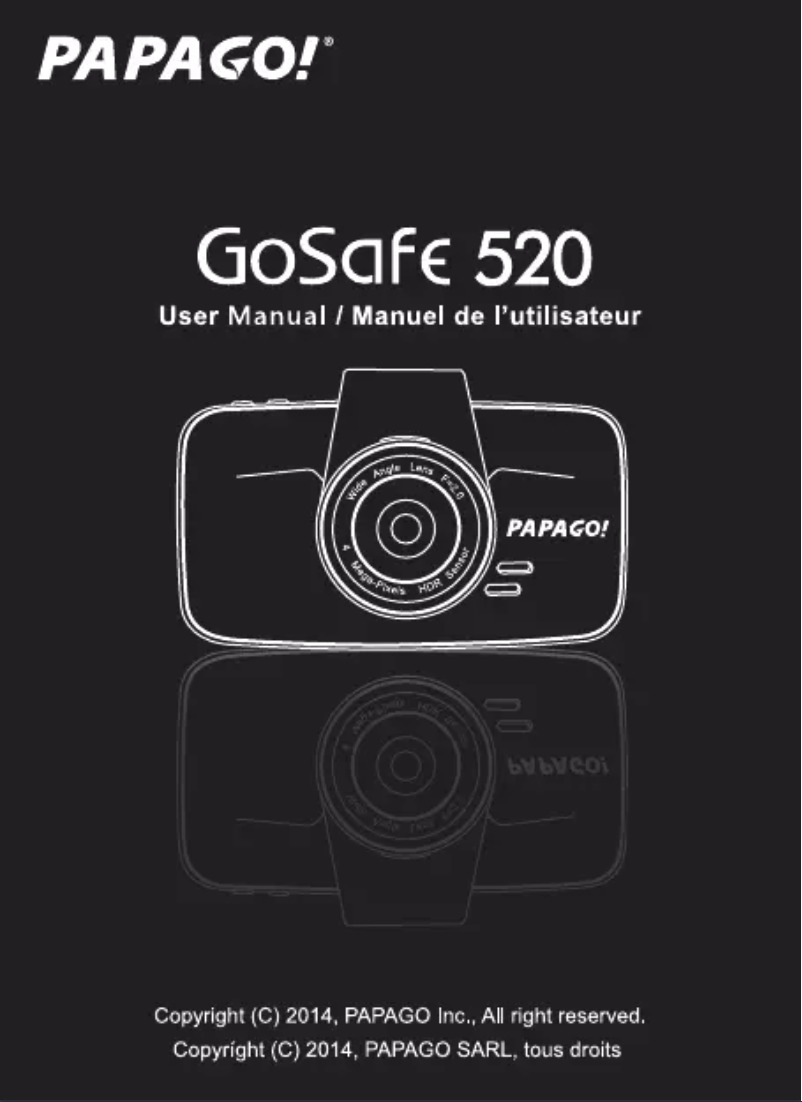 Imagen de la primera página del manual del dispositivo GoSafe 520