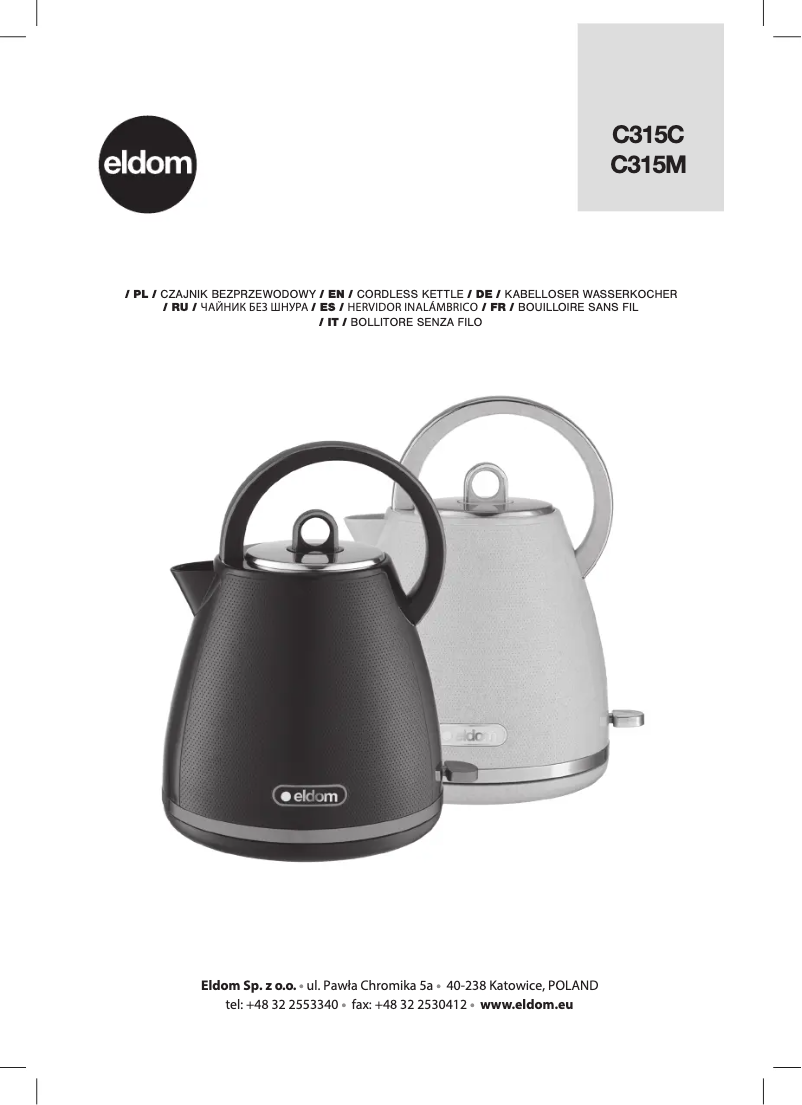 Imagen de la primera página del manual del dispositivo C315M