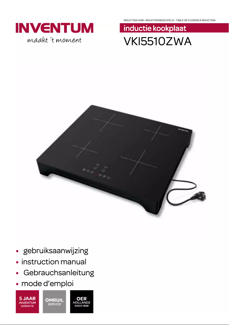 Imagen de la primera página del manual del dispositivo VKI5510ZWA