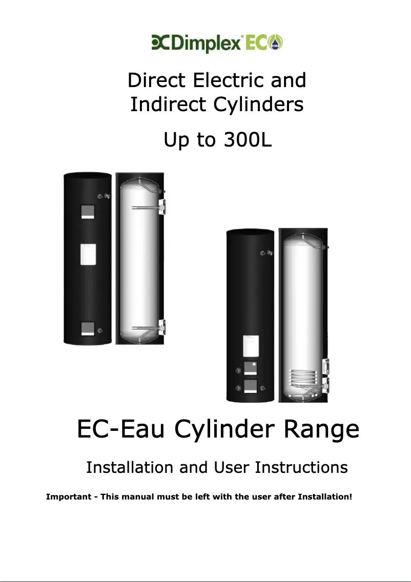 Página 1 del manual Manual de usuario Dimplex ECSd250-580