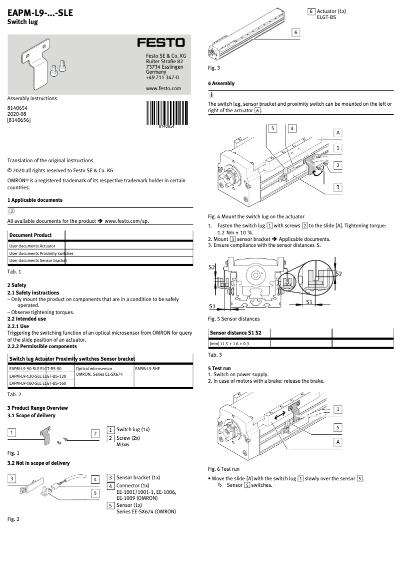 Imagen de la primera página del manual del dispositivo EAPM-L9-90-SLE
