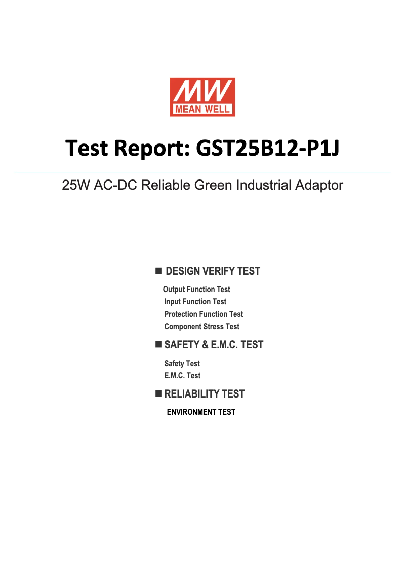 Imagen de la primera página del manual del dispositivo GST25B12-P1J