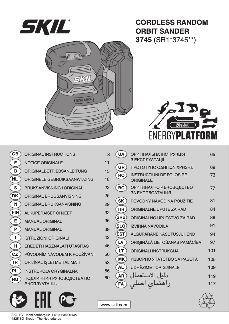 Página 1 del manual Manual de usuario Skil 3745 CA