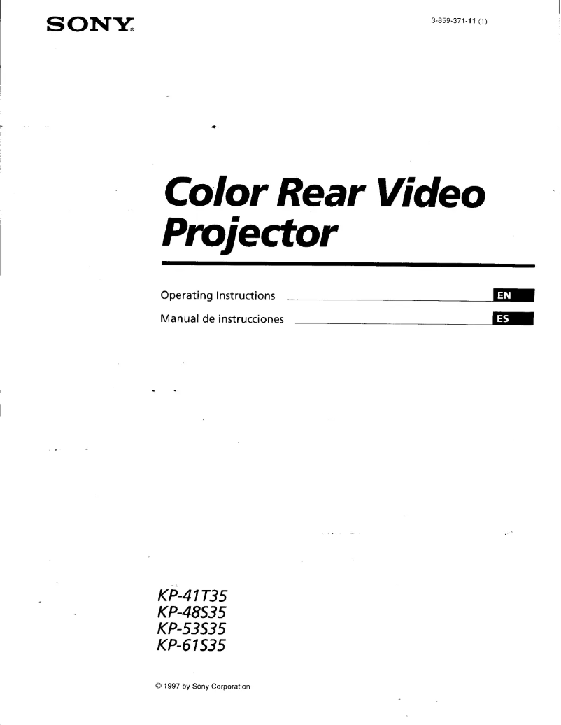 Imagen de la primera página del manual del dispositivo KP-48V45