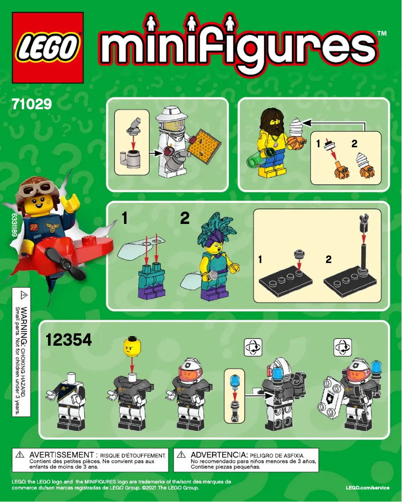 Página 1 del manual Manual de usuario Lego Minifigures 71029