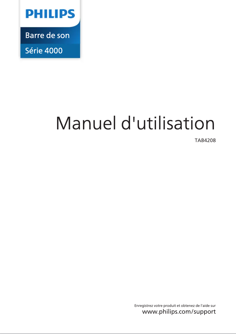 Imagen de la primera página del manual del dispositivo TAB4208