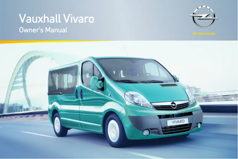 Imagen de la primera página del manual del dispositivo Vivaro (2011)