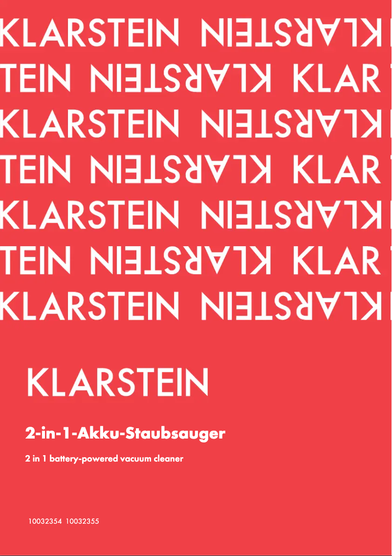 Página 1 del manual Manual de usuario Klarstein 10032354