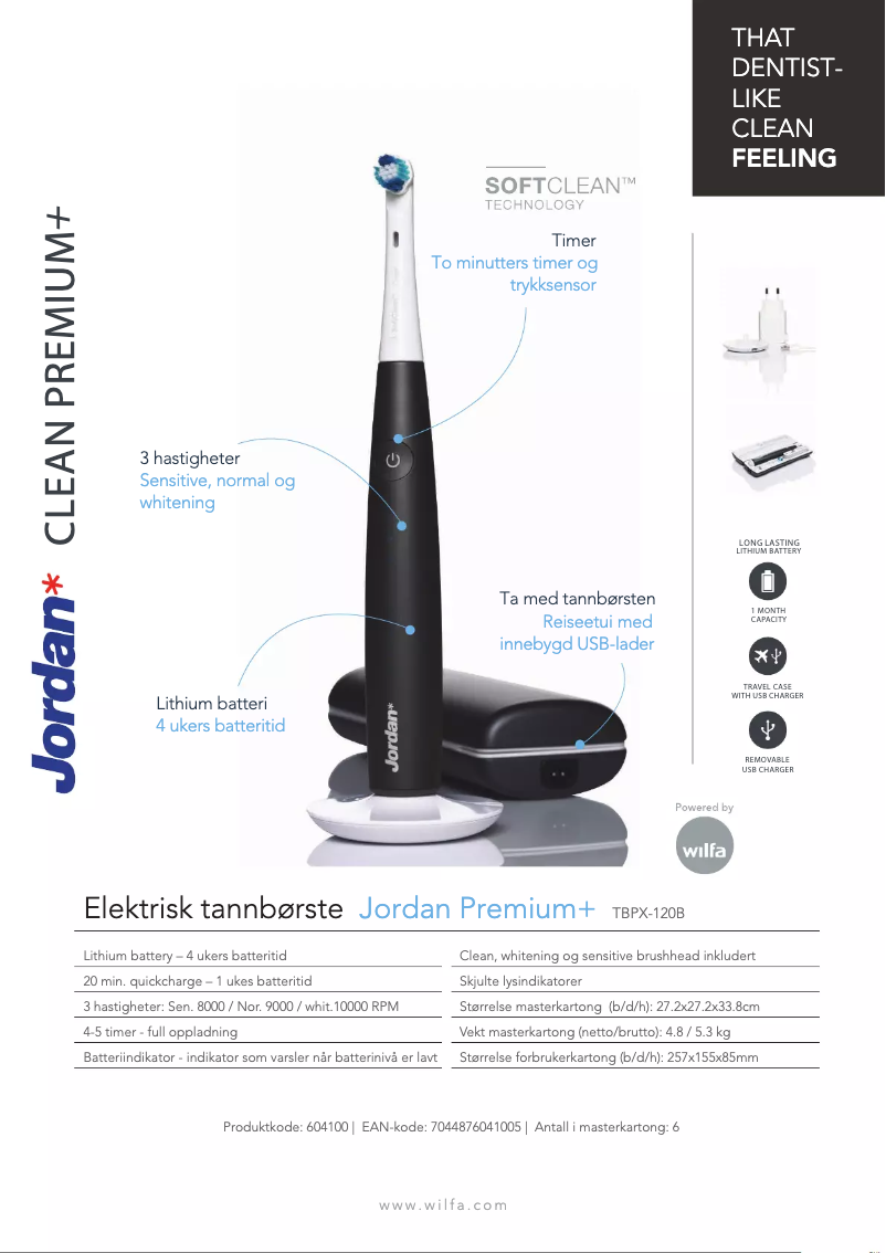 Imagen de la primera página del manual del dispositivo Clean Premium+