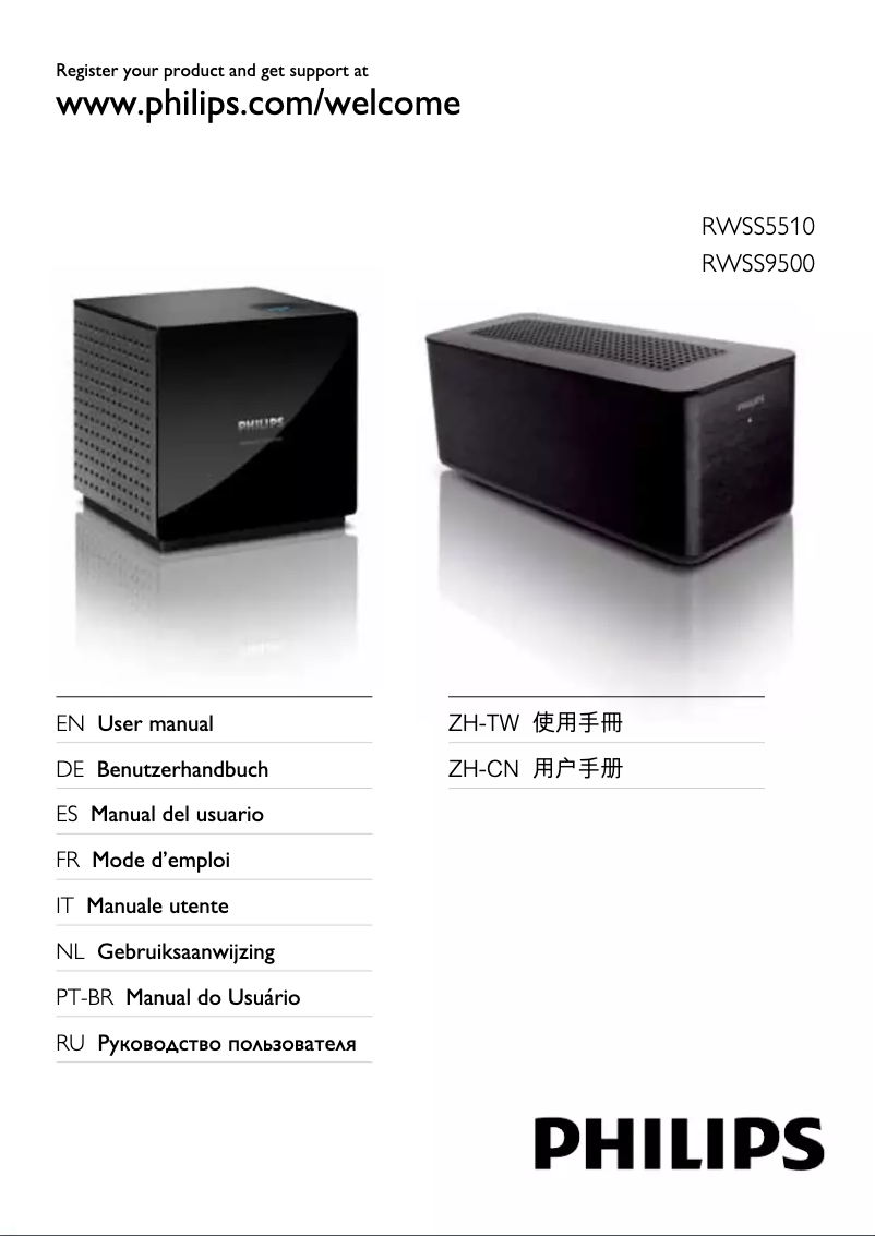 Imagen de la primera página del manual del dispositivo RWSS9500