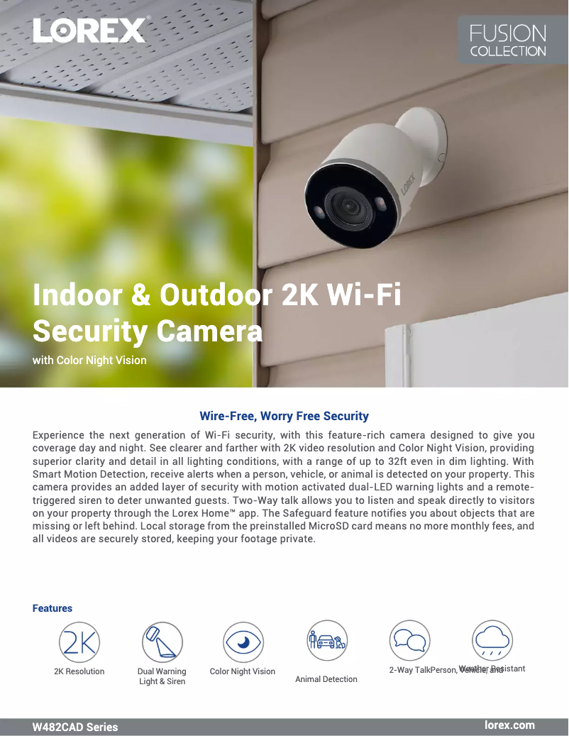 Imagen de la primera página del manual del dispositivo W482CAD-K9