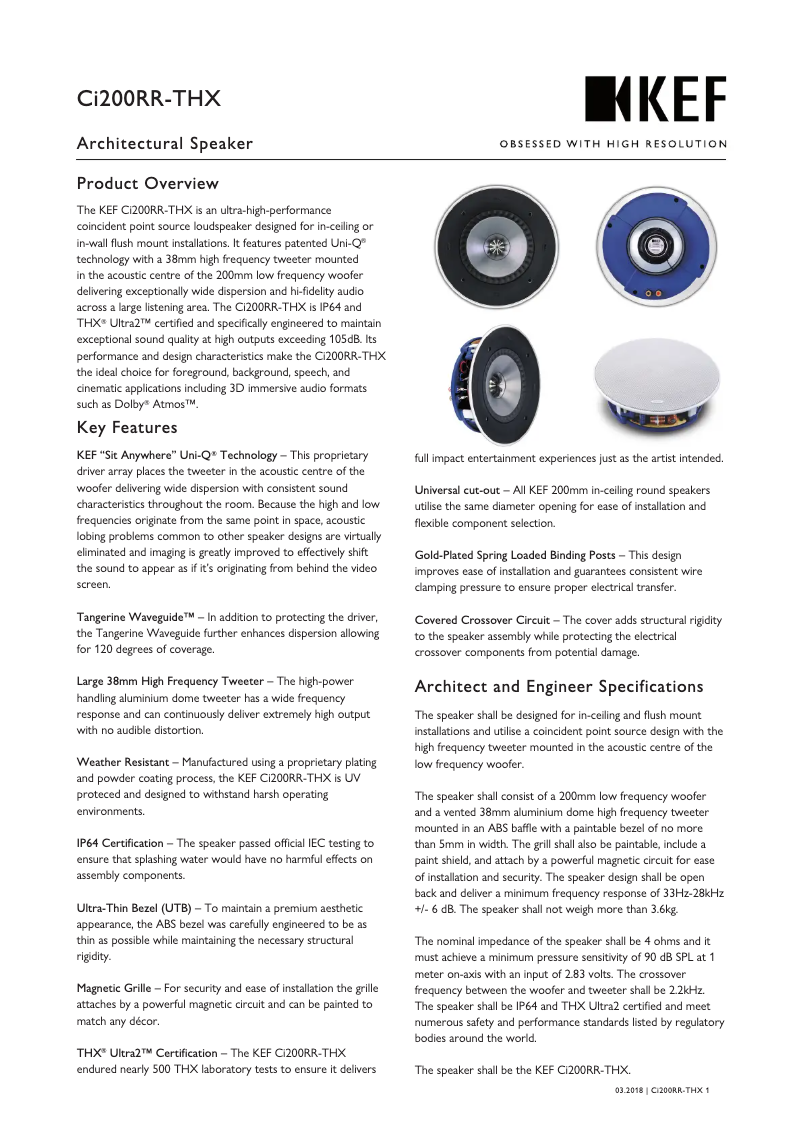 Imagen de la primera página del manual del dispositivo Ci200RR